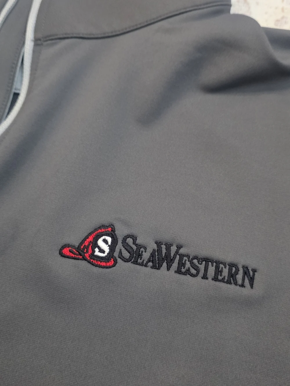 Peter Millar Gray Quarter-Zip Pullover